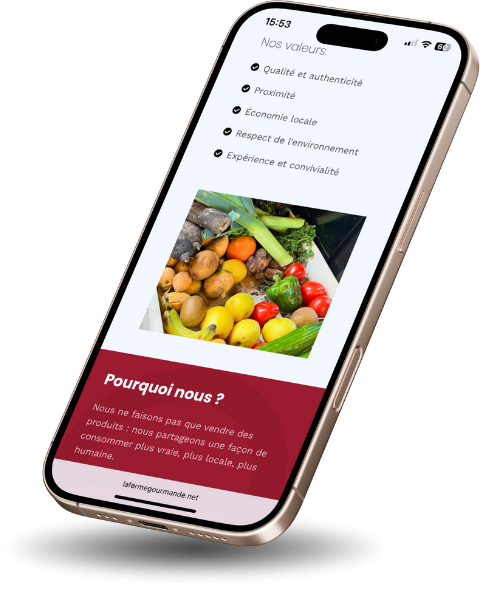 mockup responsive la ferme gourmande